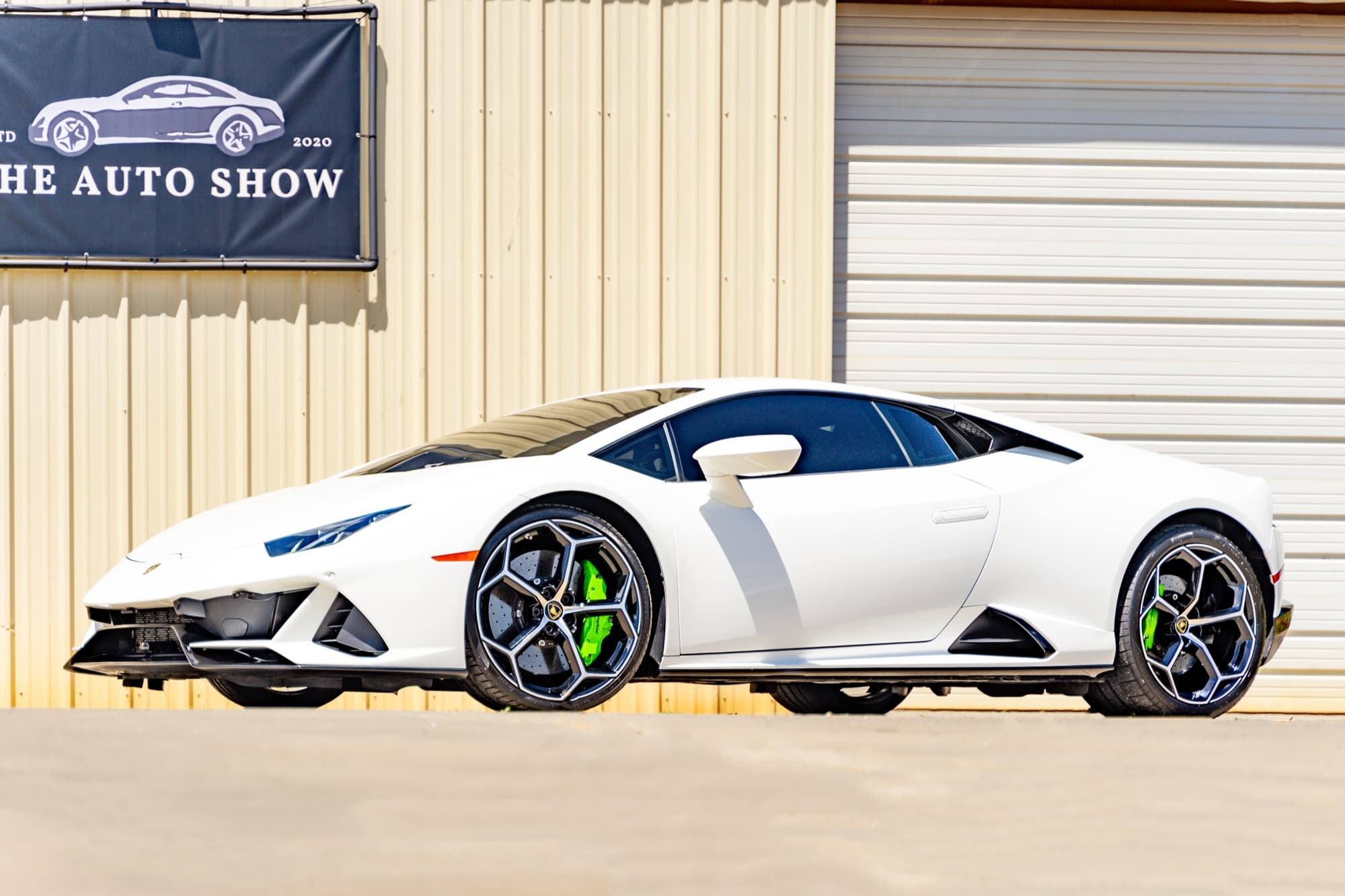 A Lamborghini Huracan parked at The Auto Show